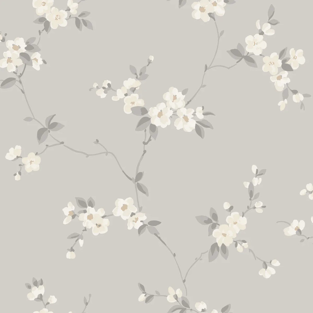 Engla Mineral Gray wallpaper by Sandberg – floral design