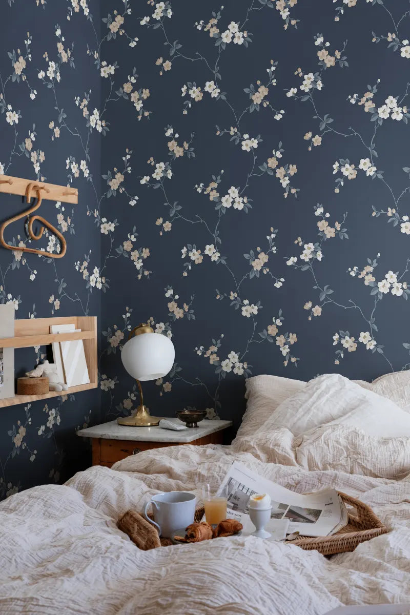 Engla wallpaper by Sandberg in a room setting