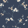 Engla Classic Blue wallpaper by Sandberg – floral design