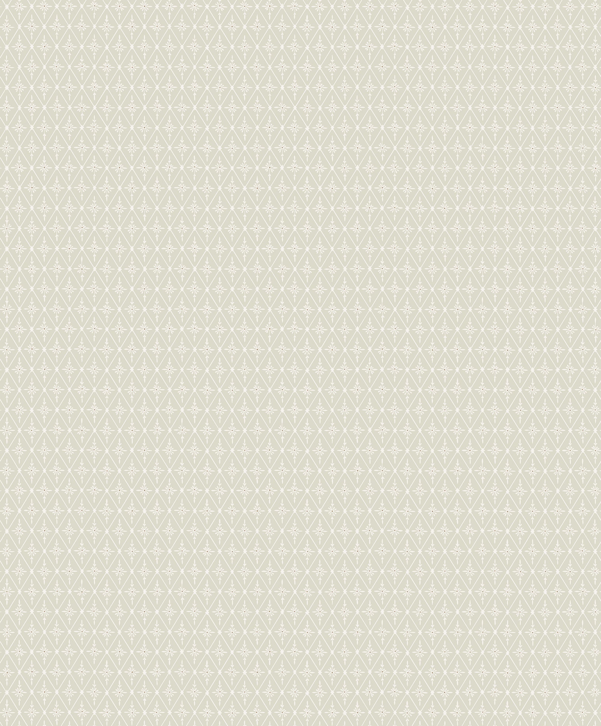 Einar wallpaper by Sandberg, flat swatch of the diamond and dot motif in soft sage-green