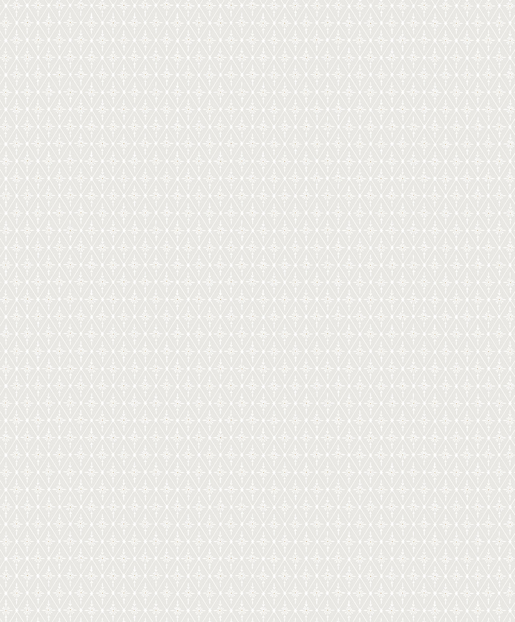 Einar wallpaper by Sandberg, flat swatch of the diamond and dot motif in pale off-white grey