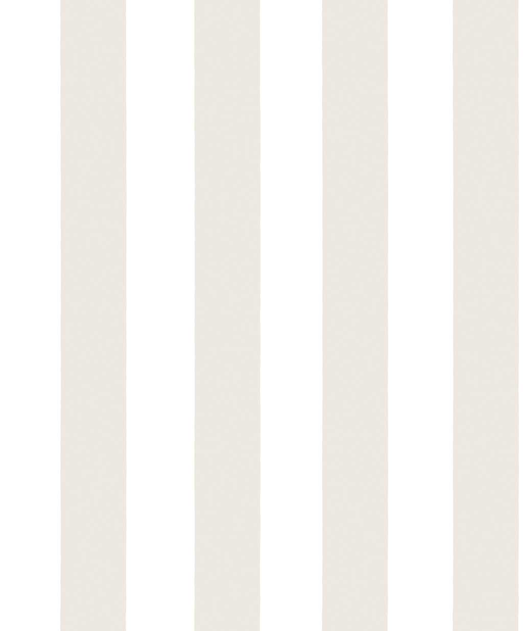 Sam wallpaper by Sandberg, broad vertical stripes in pale greige and white, flat swatch