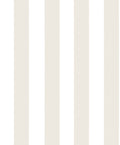 Sam wallpaper by Sandberg, broad vertical stripes in pale greige and white, flat swatch