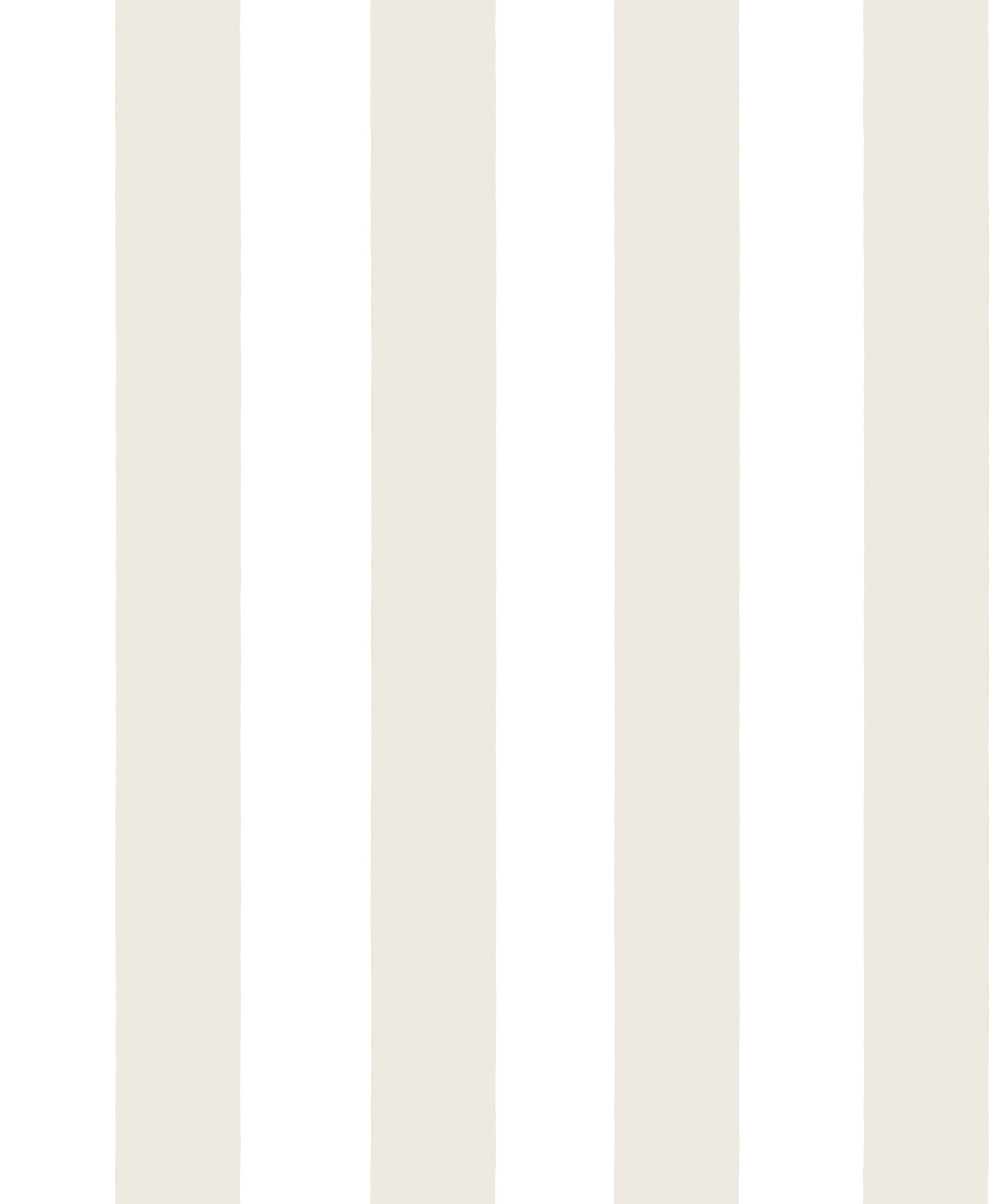 Sam wallpaper by Sandberg, broad vertical stripes in pale greige and white, flat swatch