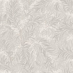 Idun wallpaper by Sandberg in soft grey and white, willow-leaf berry branches on pale stone, flat swatch