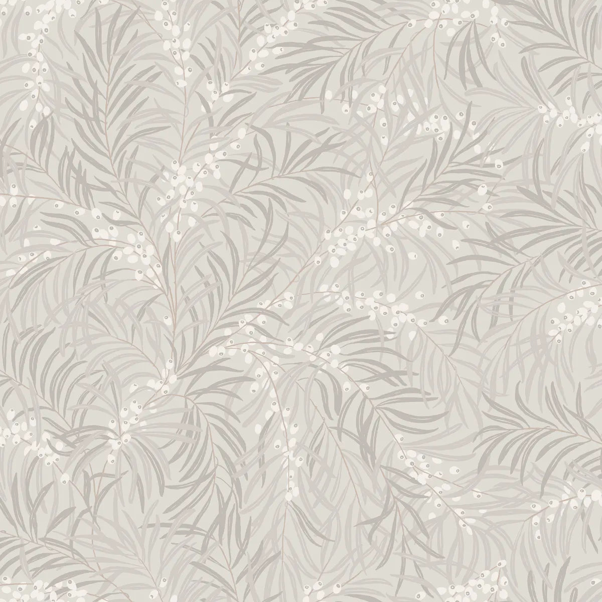 Idun Mineral Gray wallpaper by Sandberg – botanical design