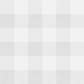 Lykke wallpaper by Sandberg in light grey, large buffalo-check plaid with a linen texture, flat roll swatch
