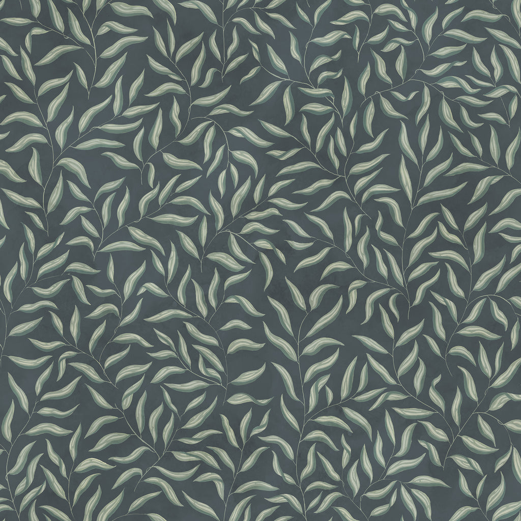 Jennie wall mural by Sandberg in Classic Blue, flat swatch showing the repeat