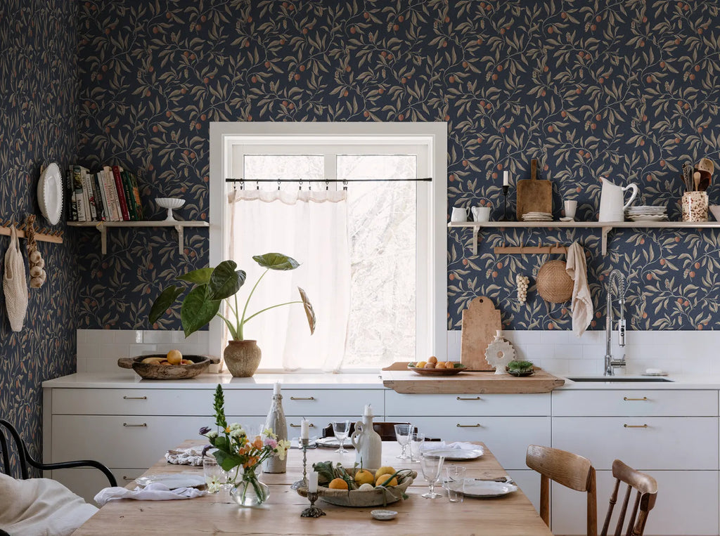 Vinnie wallpaper by Sandberg in a room setting