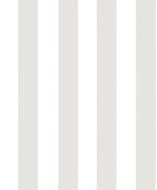 Sam wallpaper by Sandberg, broad vertical stripes in soft grey and white, flat swatch