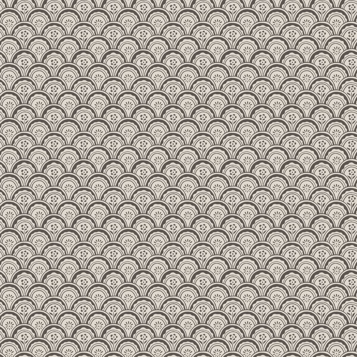 Beata Graphite wallpaper by Sandberg – botanical design
