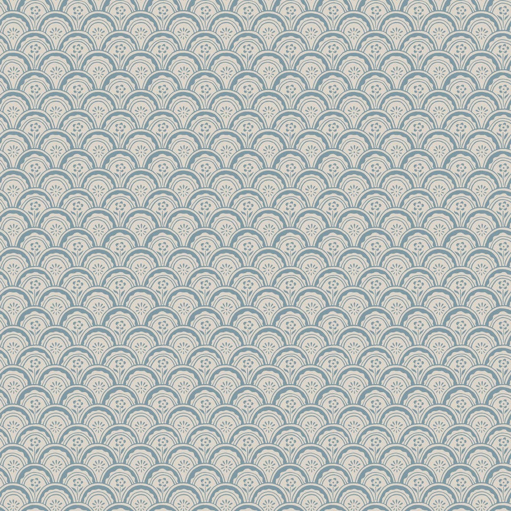 Beata Misty Blue wallpaper by Sandberg – botanical design