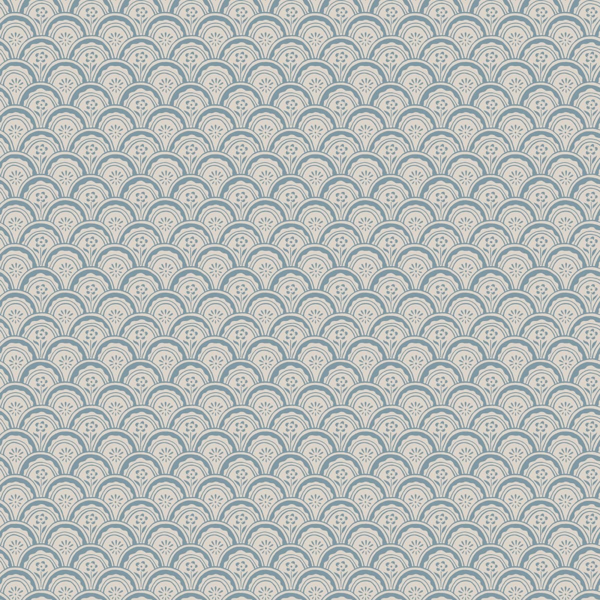 Beata Misty Blue wallpaper by Sandberg – botanical design