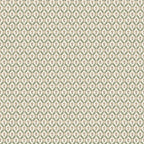 Hugo wallpaper by Sandberg, small pink buds in a green trellis on cream, flat swatch