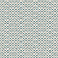 Hugo wallpaper by Sandberg, tiny tulip motifs in a teal-blue trellis on cream, flat swatch