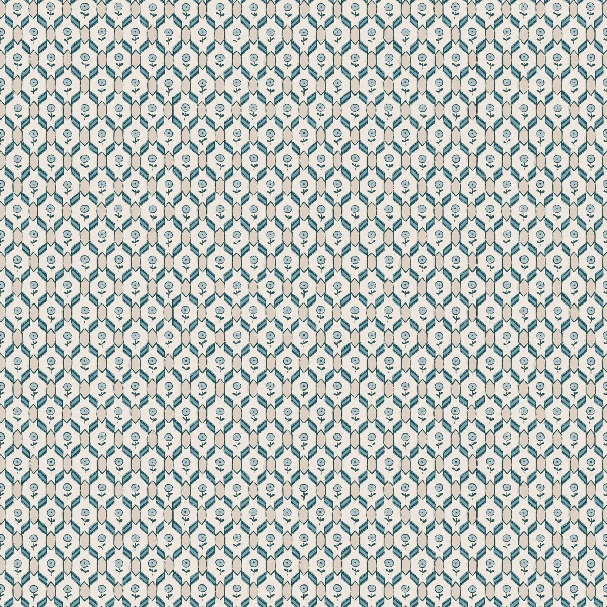 Hugo Misty Blue wallpaper by Sandberg – botanical design