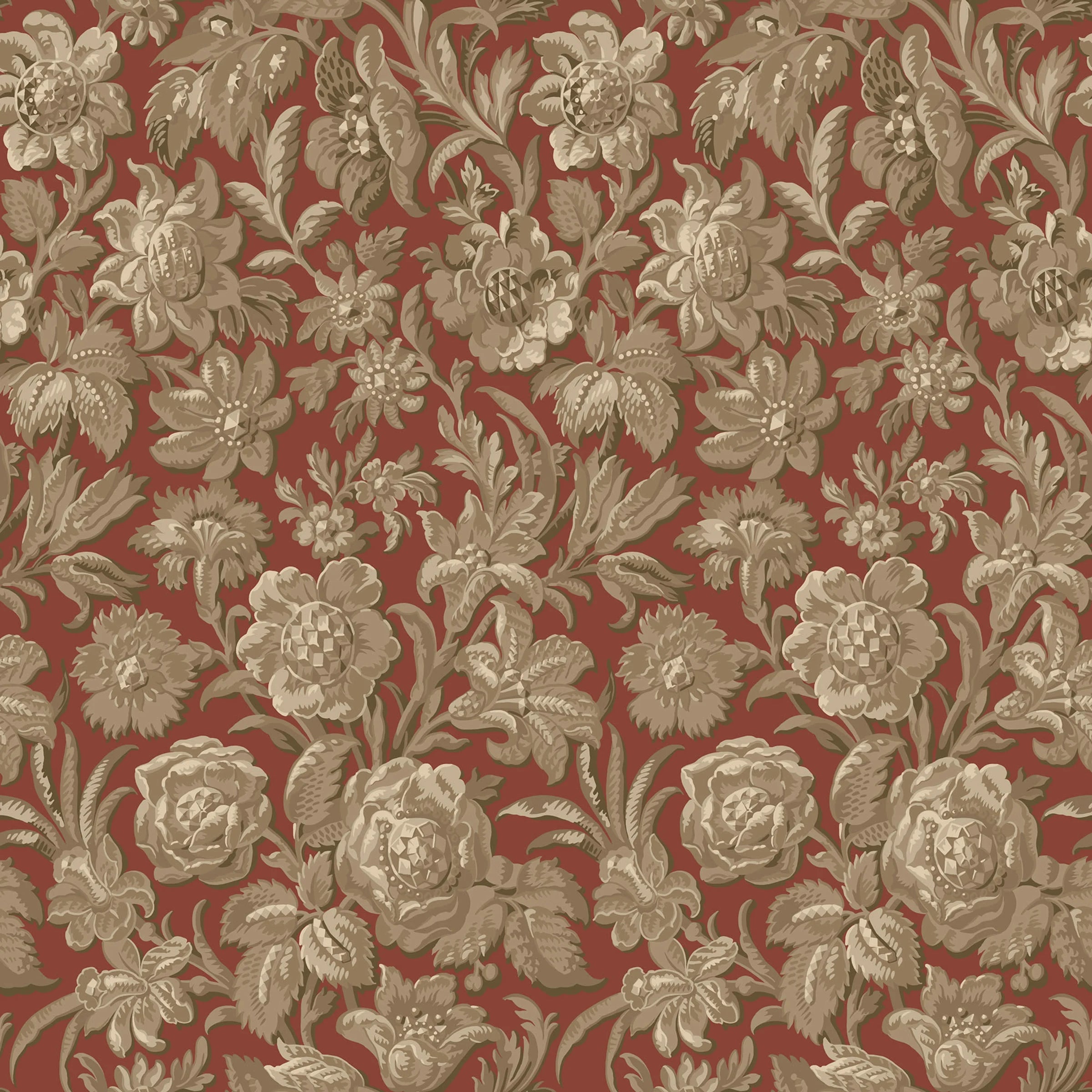Valentin wallpaper by Sandberg – Red – Ruby Red colourway, flat pattern repeat