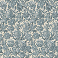 Valentin wallpaper by Sandberg, flat swatch of a blue-grey damask floral on cream