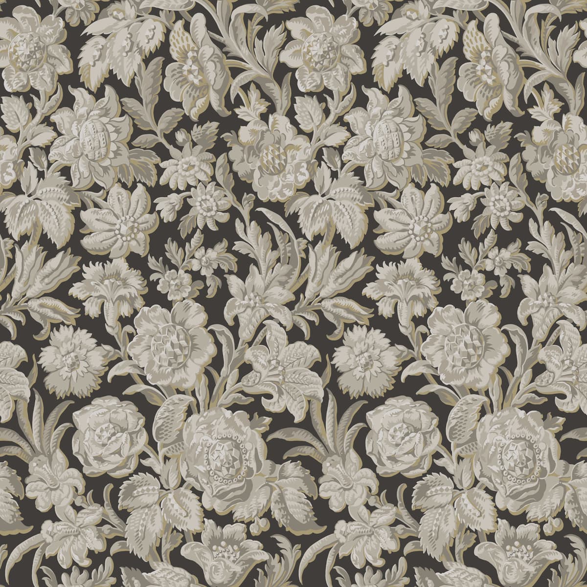 Valentin Charcoal wallpaper by Sandberg – floral design