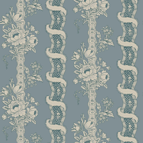 Alexandra Misty Blue wallpaper by Sandberg – stripe design