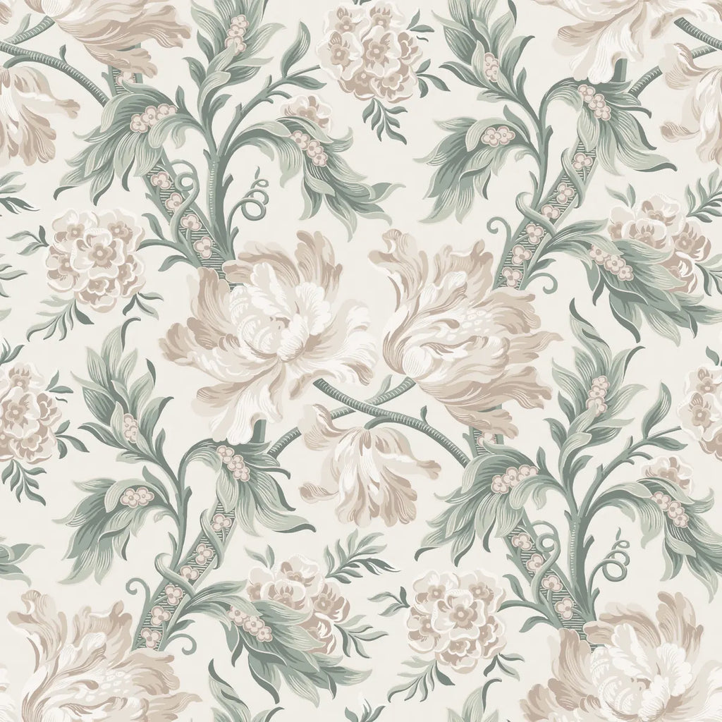Amelia Eggshell wallpaper by Sandberg – floral design