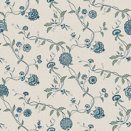 Adelaide Blue wallpaper by Sandberg – floral design