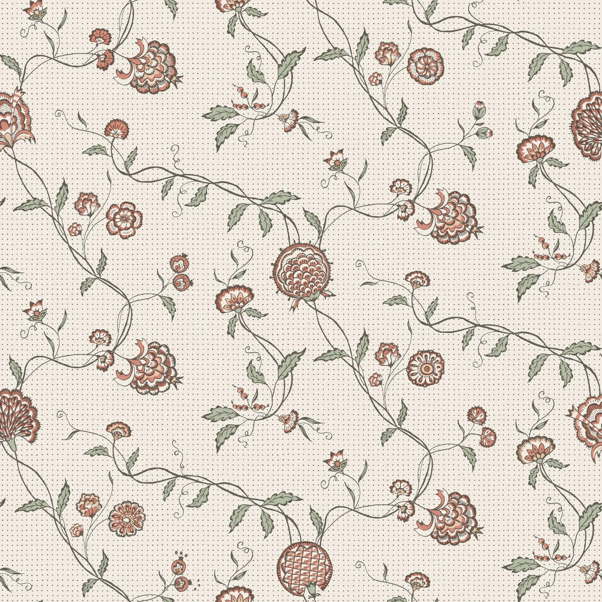 Adelaide Terracotta wallpaper by Sandberg – floral design