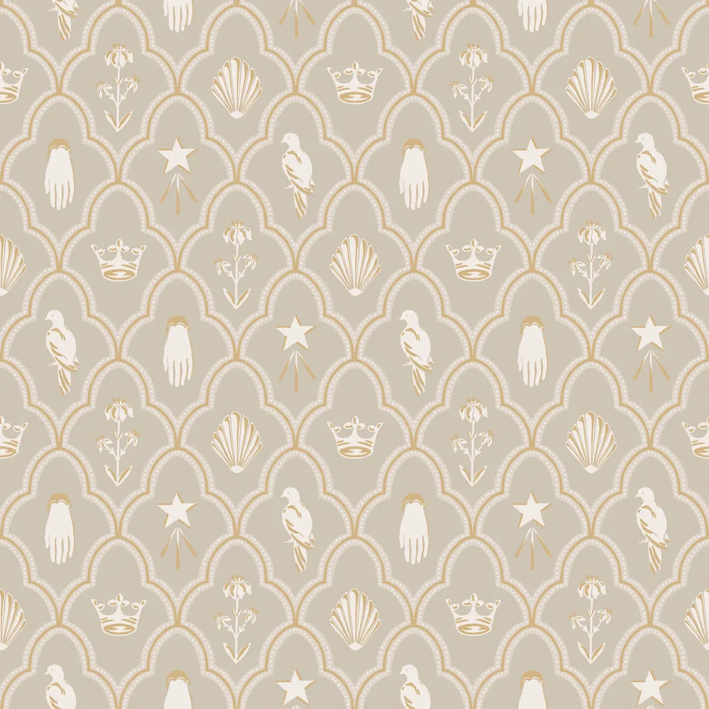 Turtledove Barn Gray wallpaper by Sandberg – geometric design
