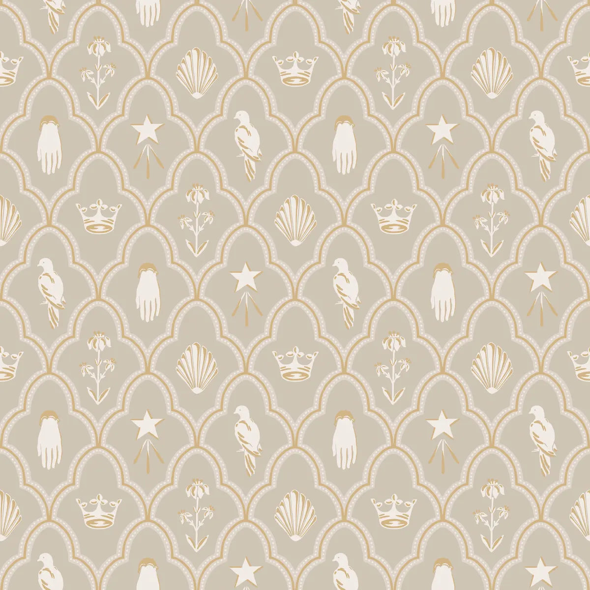 Turtledove Barn Gray wallpaper by Sandberg – geometric design