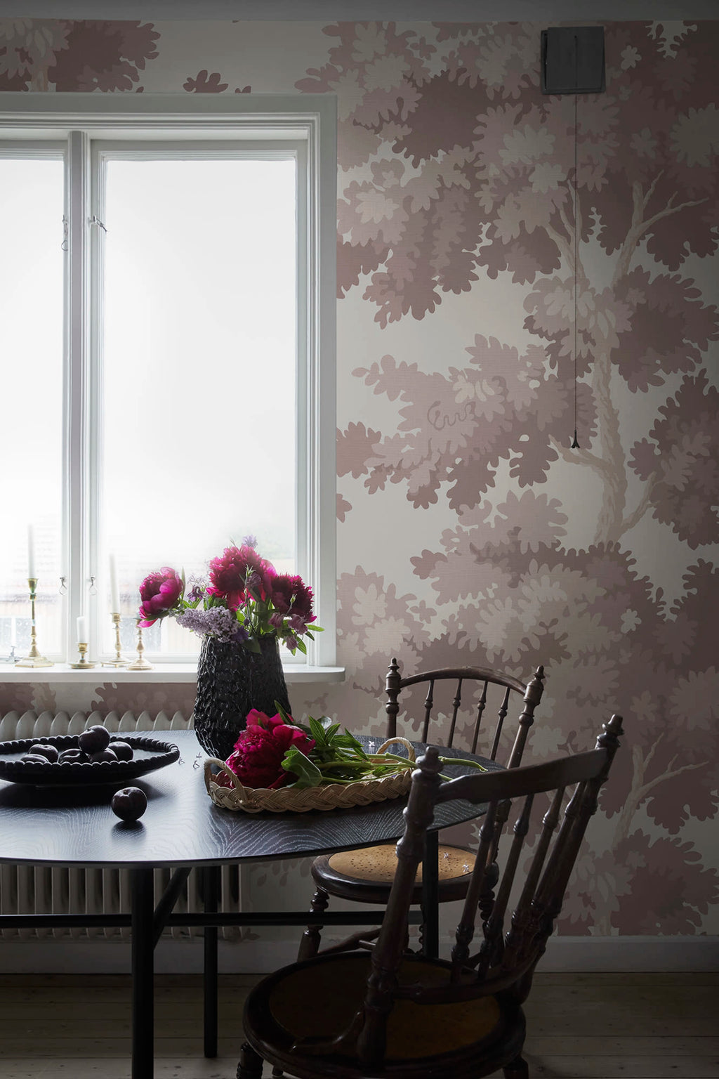 Raphael Mural wall mural by Sandberg – forest & woodland design, Pink – Blush