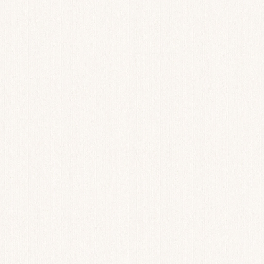 Linne wallpaper by Sandberg in soft creamy white, flat roll swatch with a smooth linen-look texture