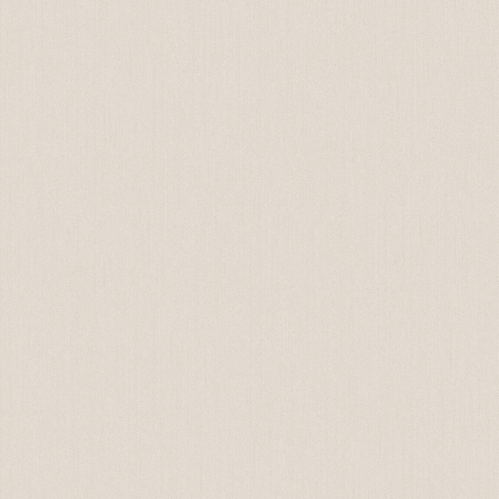 Linne wallpaper by Sandberg in warm sand beige, flat swatch showing its understated linen weave