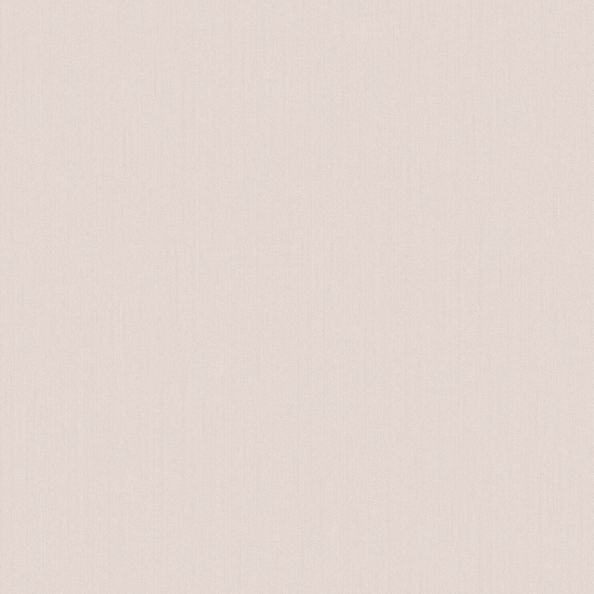 Linne wallpaper by Sandberg in soft blush pink, flat roll swatch with a fine woven linen texture