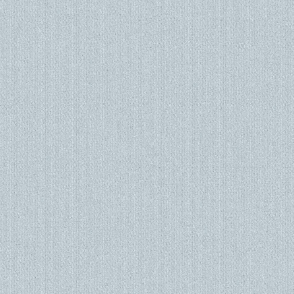 Linne wallpaper by Sandberg in soft powder blue, flat swatch with a fine linen-effect texture