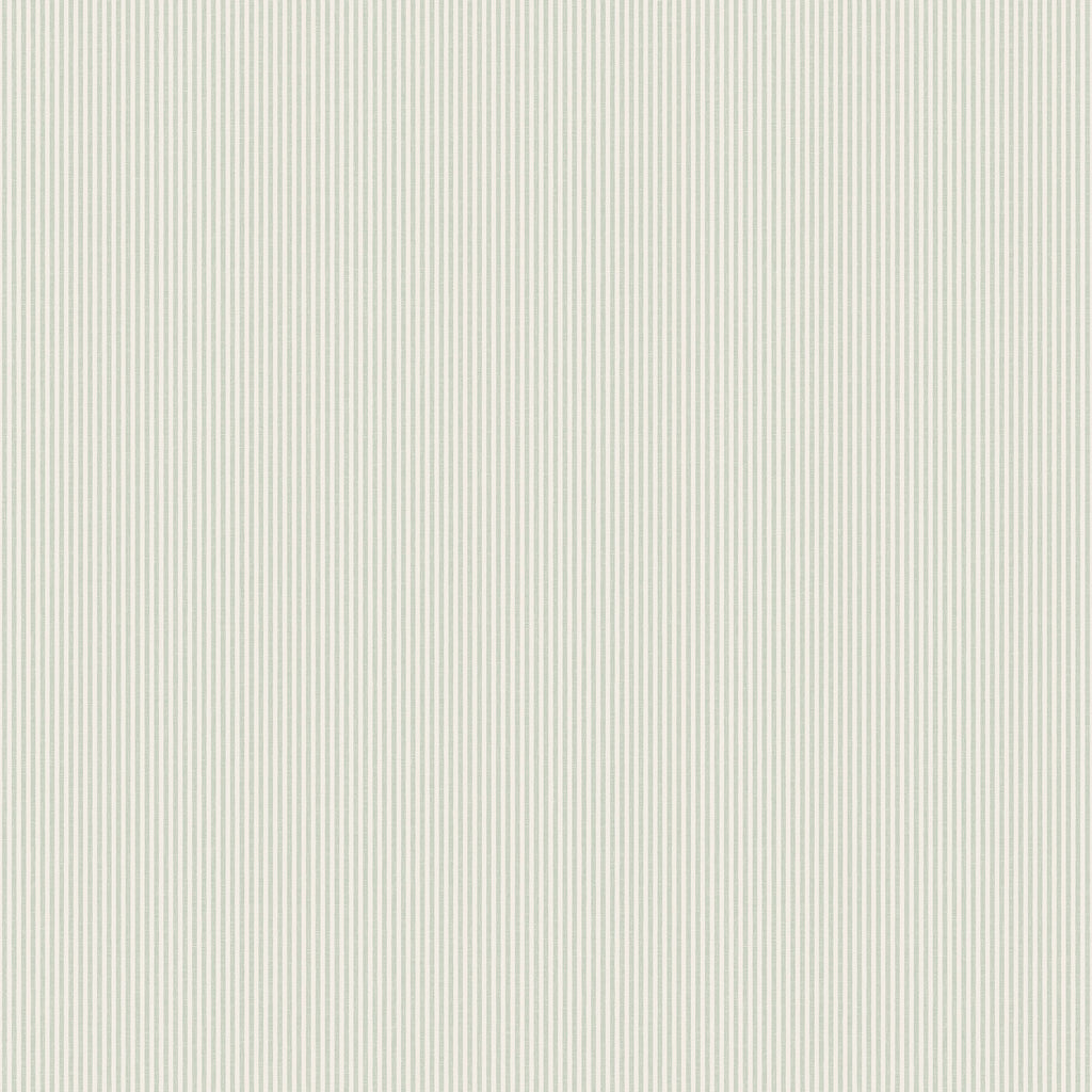 Rand Stripe wallpaper by Sandberg, flat swatch of a fine oatmeal-and-white narrow ticking pinstripe