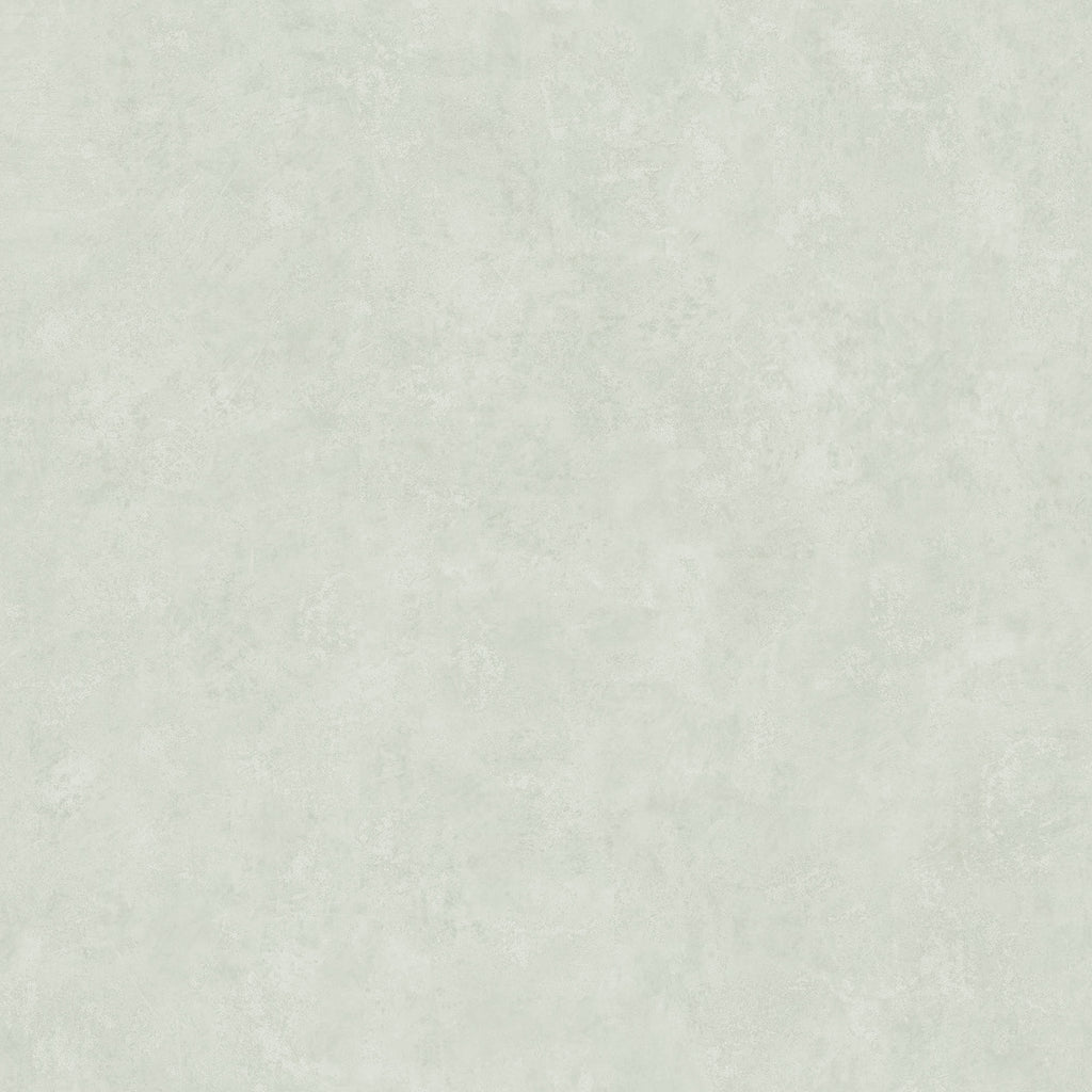 Kalk wallpaper by Sandberg in soft sage green, flat swatch with a smooth lime-wash plaster texture