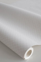Valv wallpaper by Sandberg in White, close detail of the print