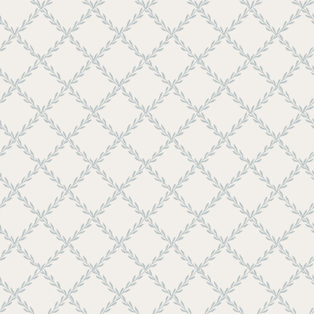 Trellis Misty Blue wallpaper by Sandberg – geometric design