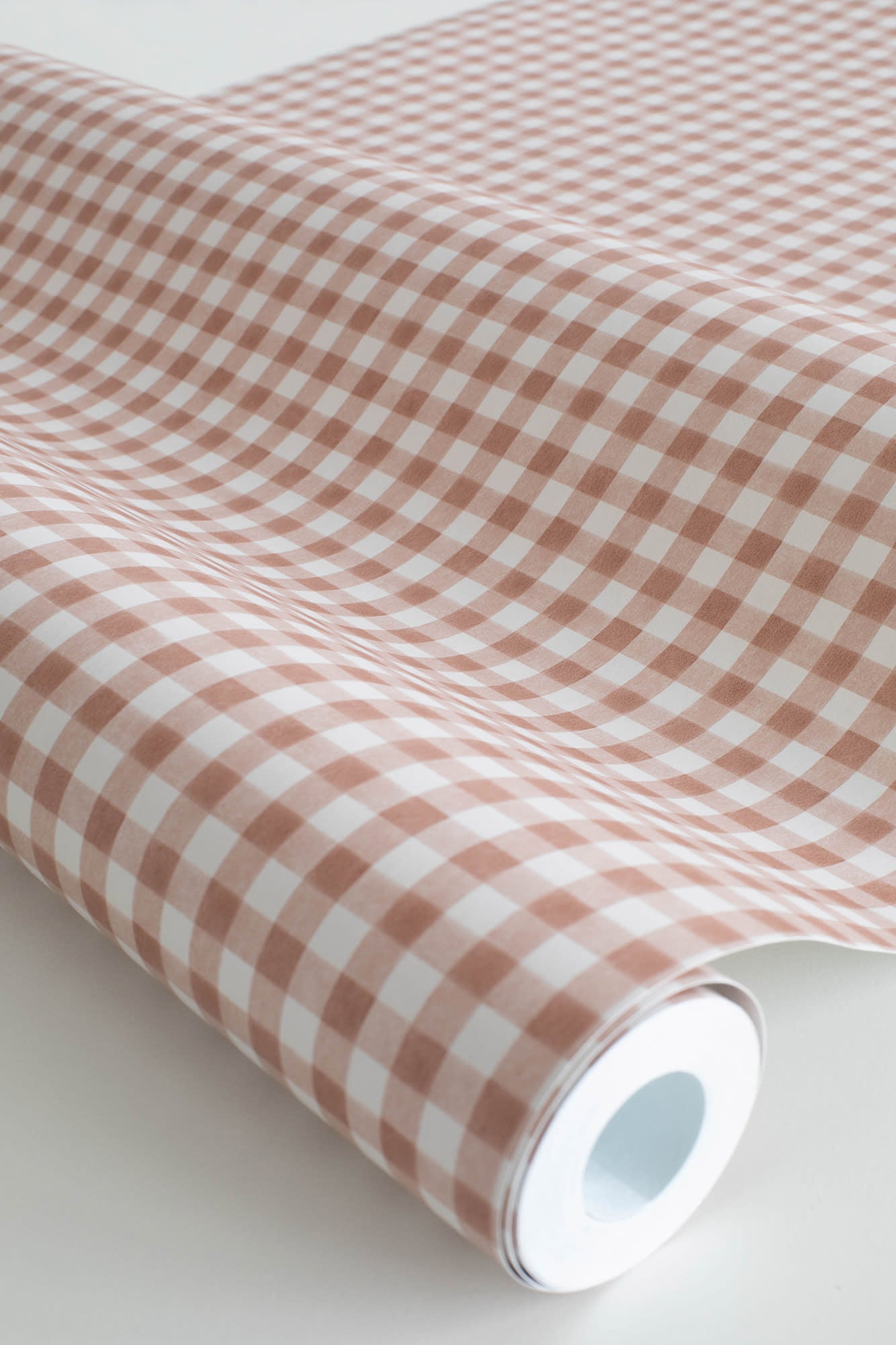 Ruta wallpaper by Sandberg in Terracotta, close detail of the print