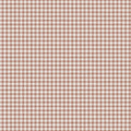 Ruta wallpaper by Sandberg in clay terracotta pink gingham check on white, flat roll swatch