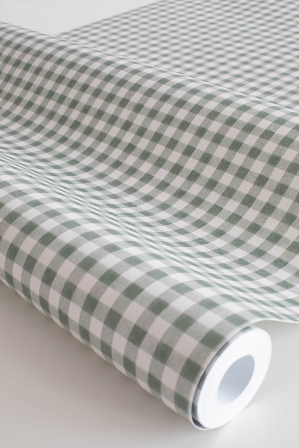 Ruta wallpaper by Sandberg in Forest Green, close detail of the print
