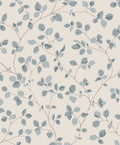 Bokskog wallpaper by Sandberg – Blue – Misty Blue colourway, flat pattern repeat