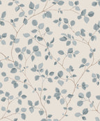 Bokskog wallpaper by Sandberg – Blue – Misty Blue colourway, flat pattern repeat