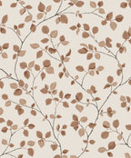 Bokskog wallpaper by Sandberg – Orange – Terracotta colourway, flat pattern repeat