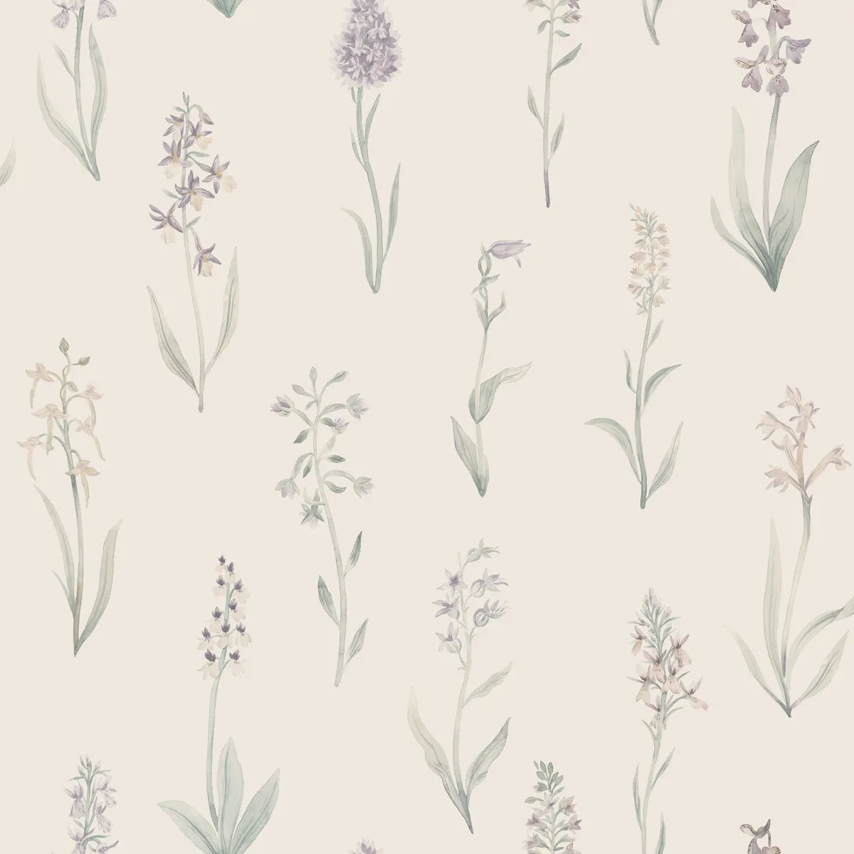 Alma Lilac wallpaper by Sandberg – floral design