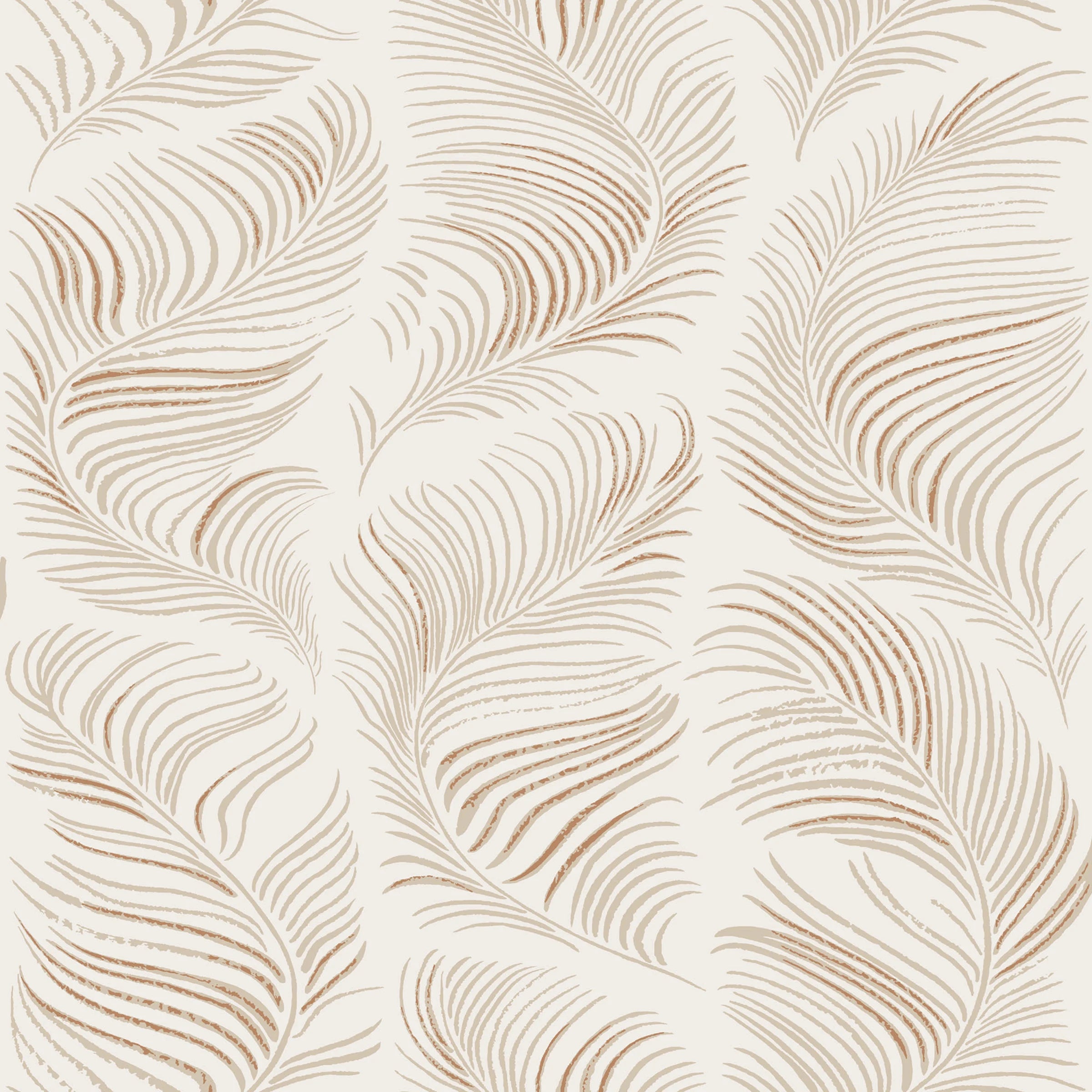 Grace wallpaper by Sandberg – Beige colourway, flat pattern repeat