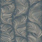 Grace wallpaper by Sandberg – Blue – Midnight Blue colourway, flat pattern repeat