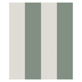 Magnus Stripe wallpaper by Sandberg, flat swatch of muted sage-green and greige broad stripes