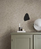 Lise wallpaper by Sandberg – Brown – Hazel colourway, styled on an interior wall