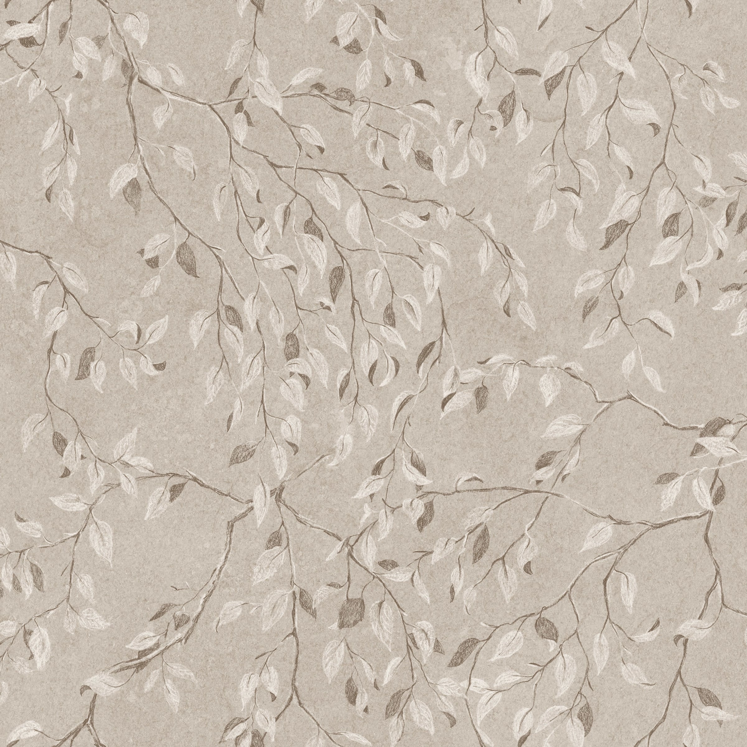 Lise wallpaper by Sandberg – Brown – Hazel colourway, flat pattern repeat